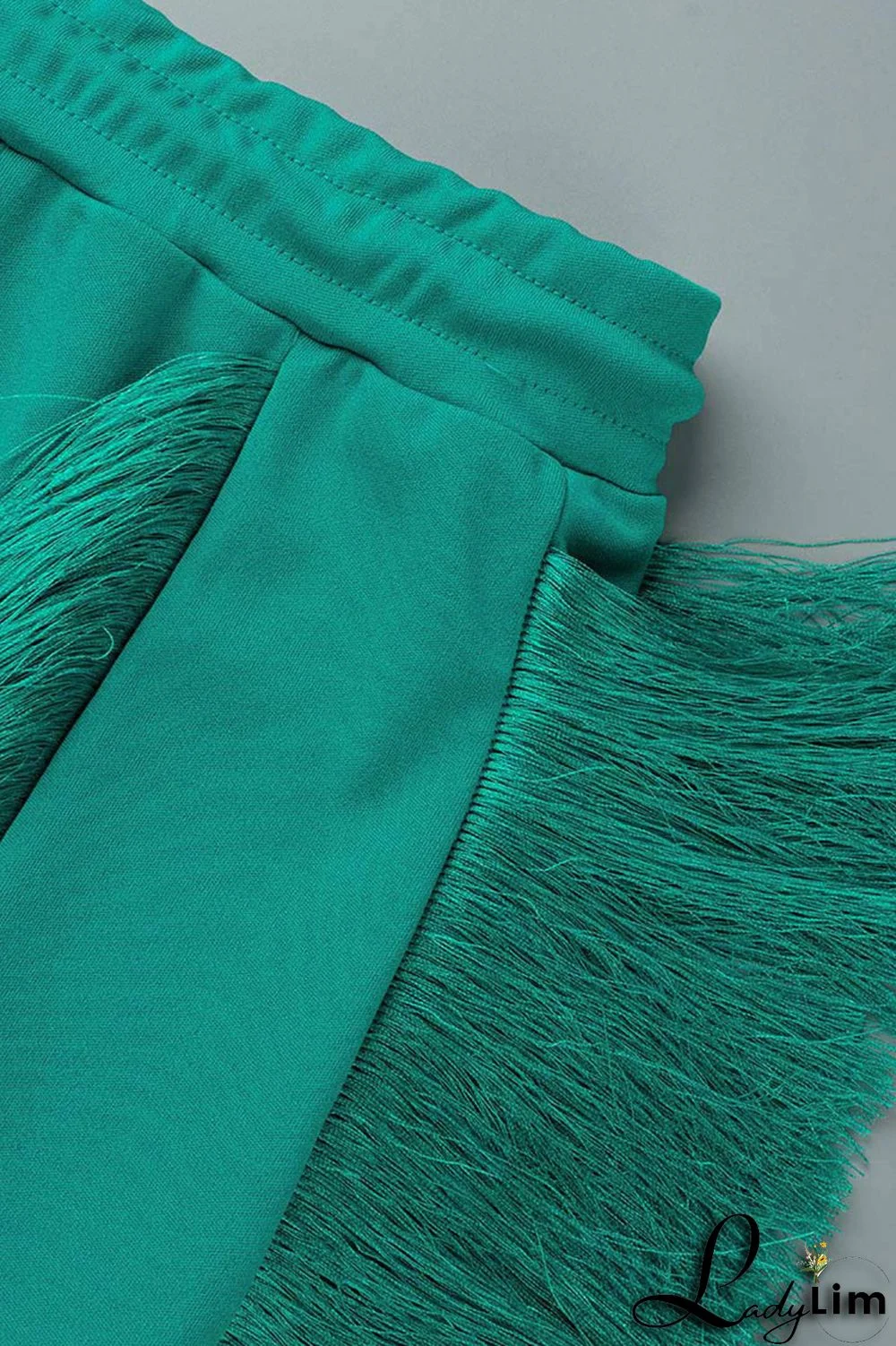 Orange Fashion Casual Solid Tassel Patchwork O Neck Long Sleeve Two Pieces