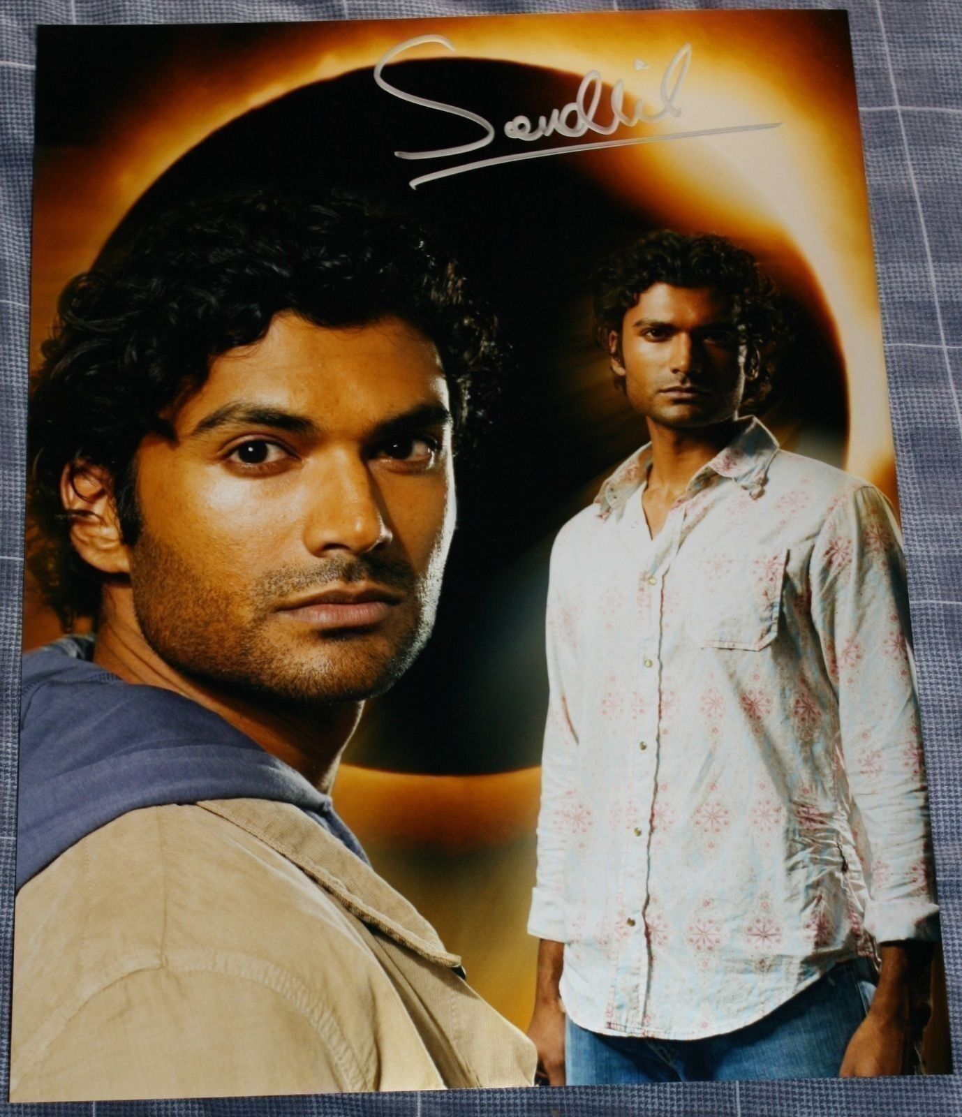 Sendhill Ramamurthy Autograph HEROES Signed 16x12 Photo Poster painting AFTAL [9406]