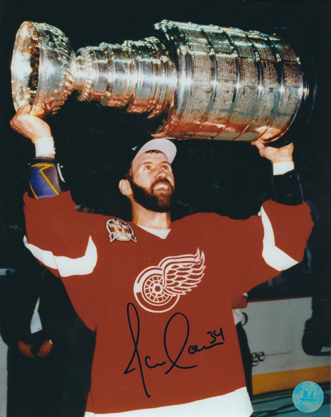 Autographed JAMIE MACOUN Detroit Red Wings 8x10 Photo Poster painting - COA