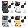 Foldable Retro Handheld Game Console 3.4 Inch IPS Screen 3000mAh Battery Flip Design Portable Pocket Arcade (TF Card Is Not Included)