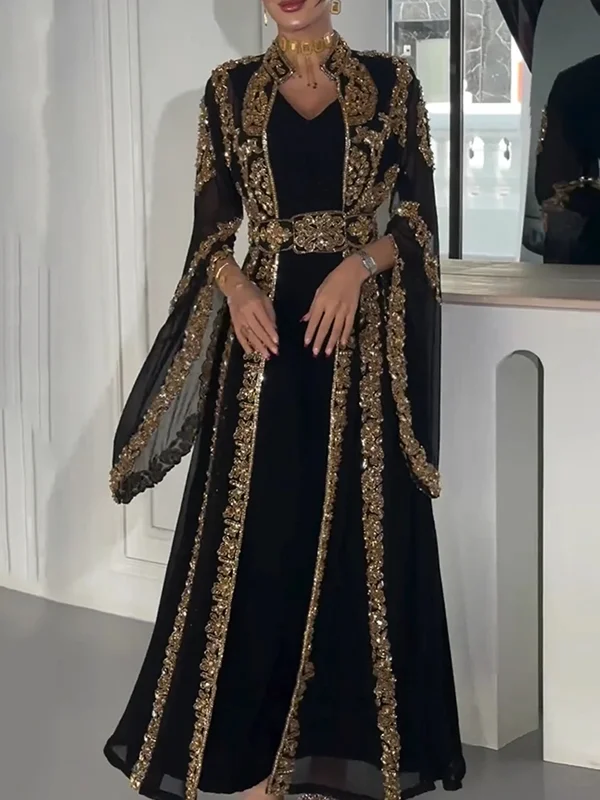 Retro Palace Style Women's Dress Set