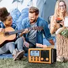 10000mAh Emergency Radio Solar/Hand Crank Charging Multifunctional DAB FM Radio