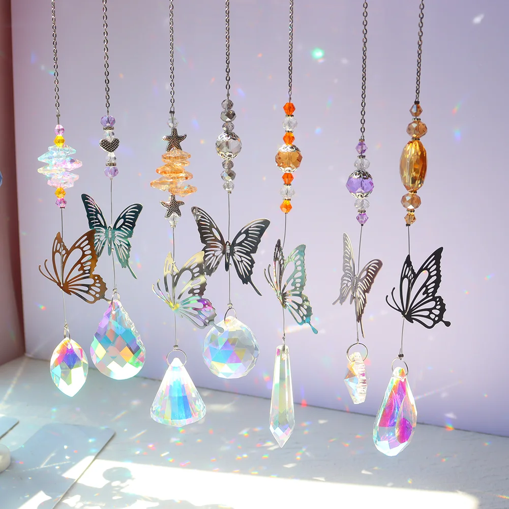 Crystal Windchimes Sunlight Catching Hanging Pendant Light Catcher Jewelry