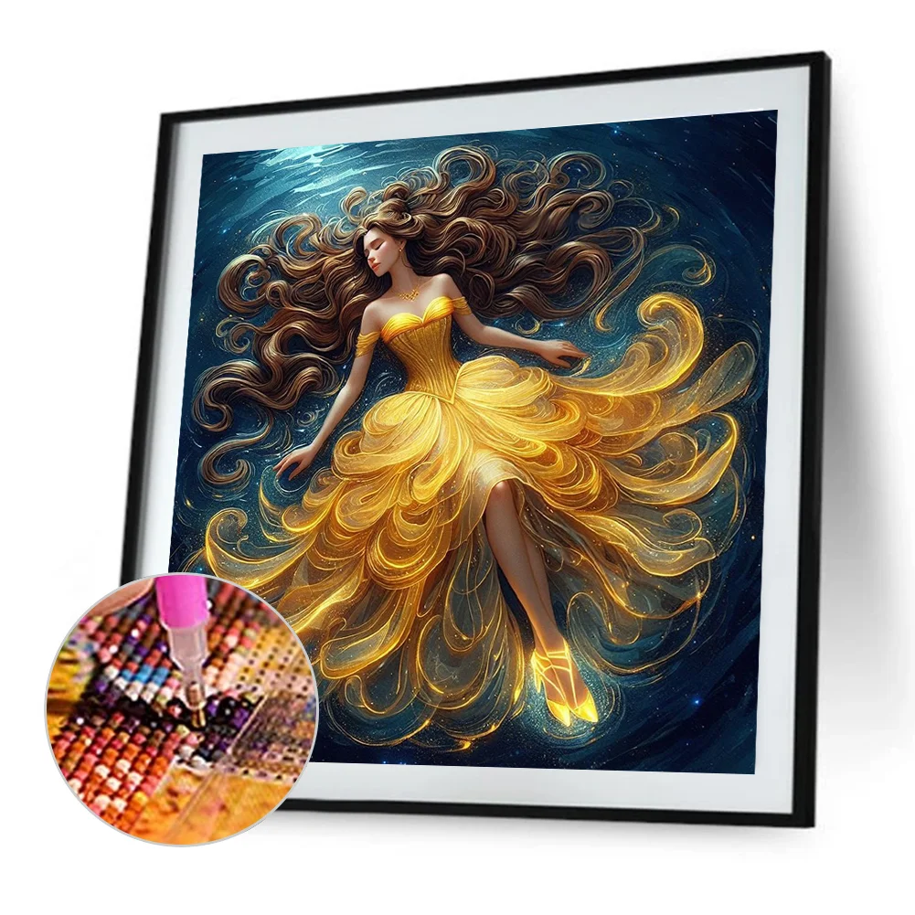 Diamond Painting - Full Round Drill - Princess Belle(Canvas|40*40cm)
