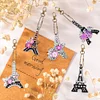 Diamond Painting Keychain-DIY 5pcs Double-sided Diamond Eiffel Tower for Carry