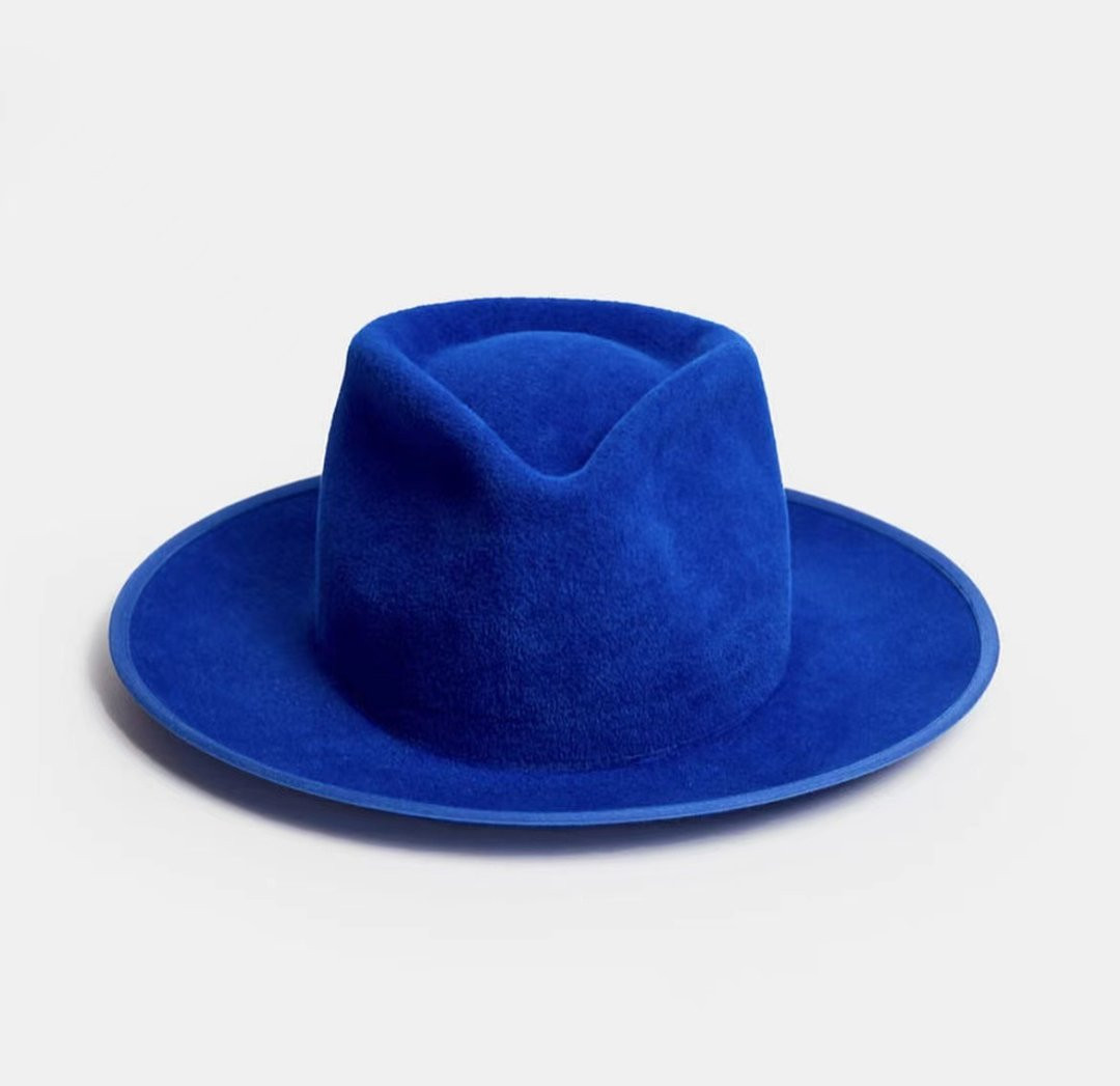 Dustin Royal Blue Wool Fedora