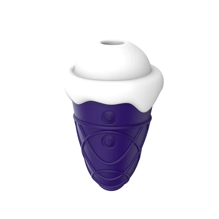 Ice Cream Cone Vibrator – Sucking & Vibration, 10 Frequency Modes, Magnetic Charging