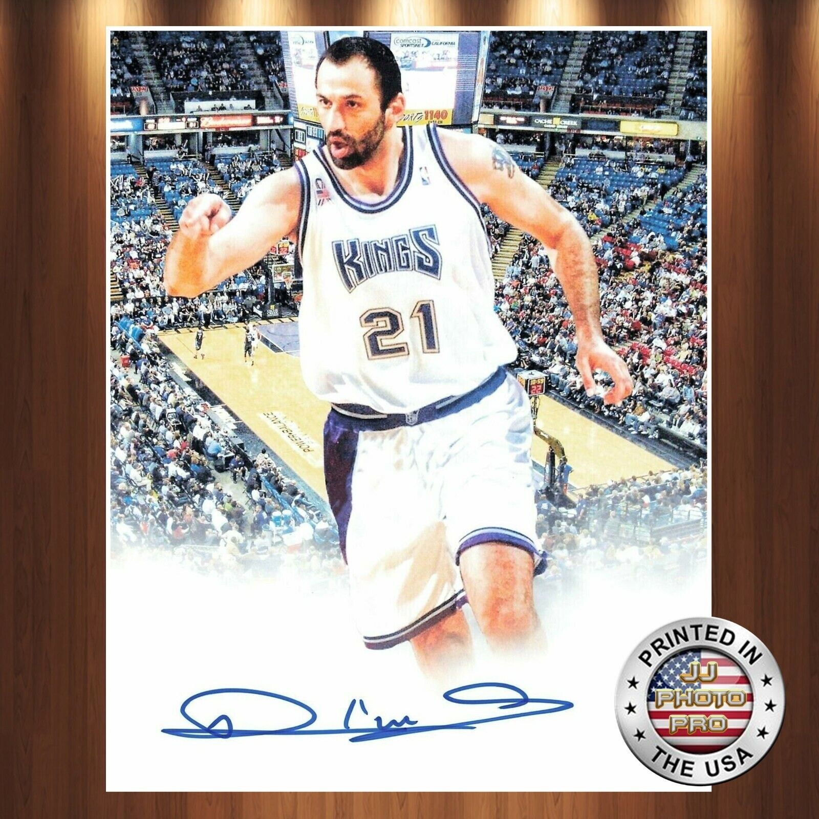 Vlade Divac Autographed Signed 8x10 Photo Poster painting (Kings) REPRINT