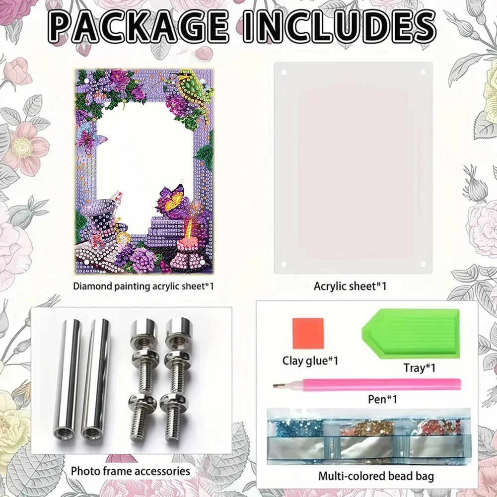 Special Shape Books Birds Table Top Diamond Painting Frame Kits for Beginners