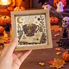 Hot Tea Glass Mosaic DIY Craft Kit &ndash; Framed Halloween Wall Art