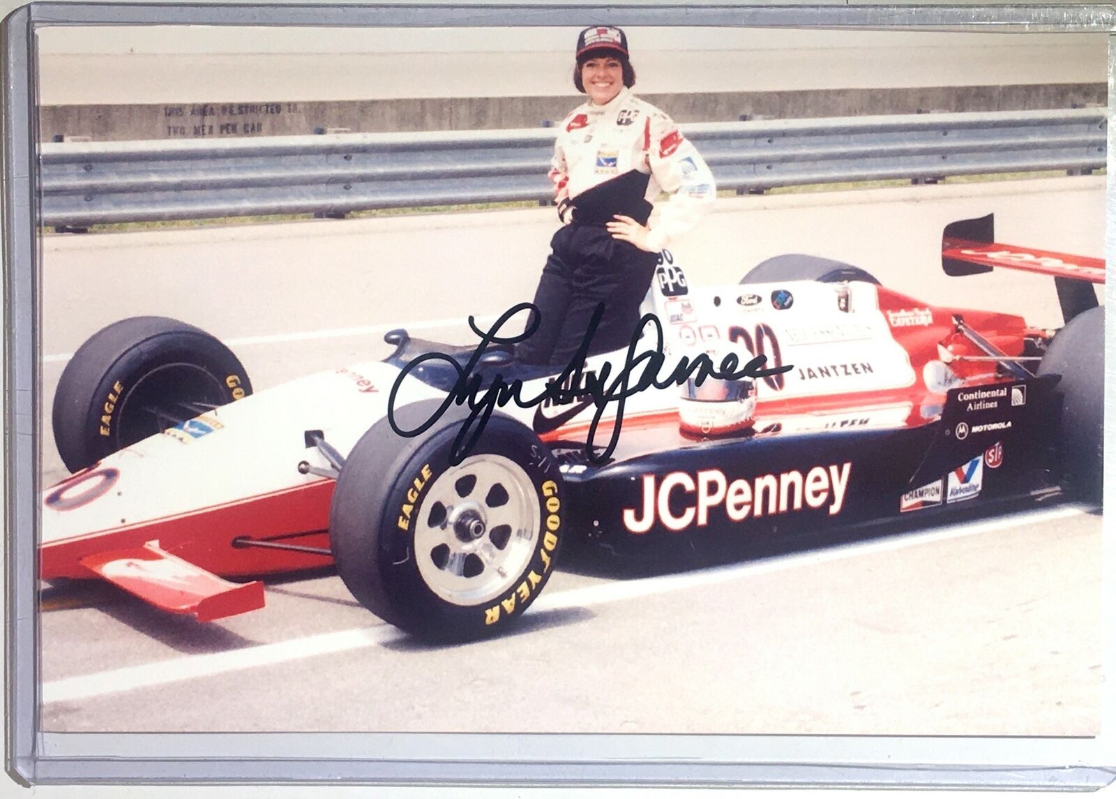 Lyn St. James Signed 4x6 Photo Poster painting Indianapolis 500 Indy IRL Autograph Auto