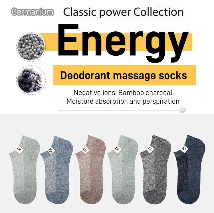 Letclo™ Men's Business Breathable Anti-Bacterial Deodorant Socks letclo Letclo