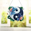 Acryl Yin Yang Diagramm von Fischen, die im Wasser spielen - 5d DIY Handwerk Anh&auml;nger