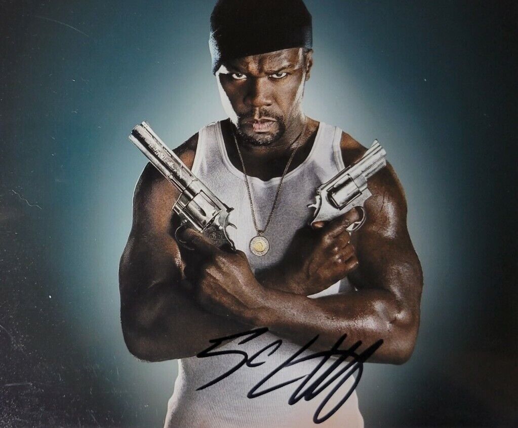 50 Cent Authentic Autographed 8x10 Photo Poster painting w/ COA