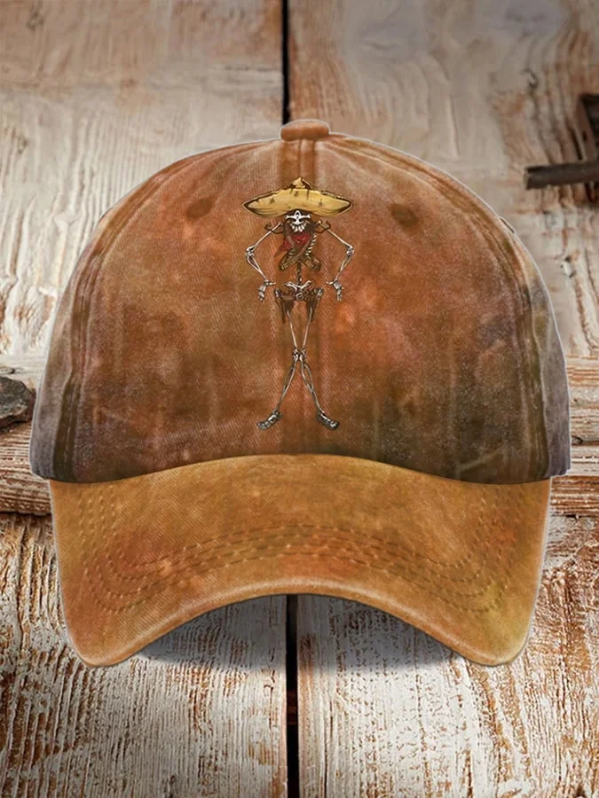 Unisex Vintage Western Art Print Hat