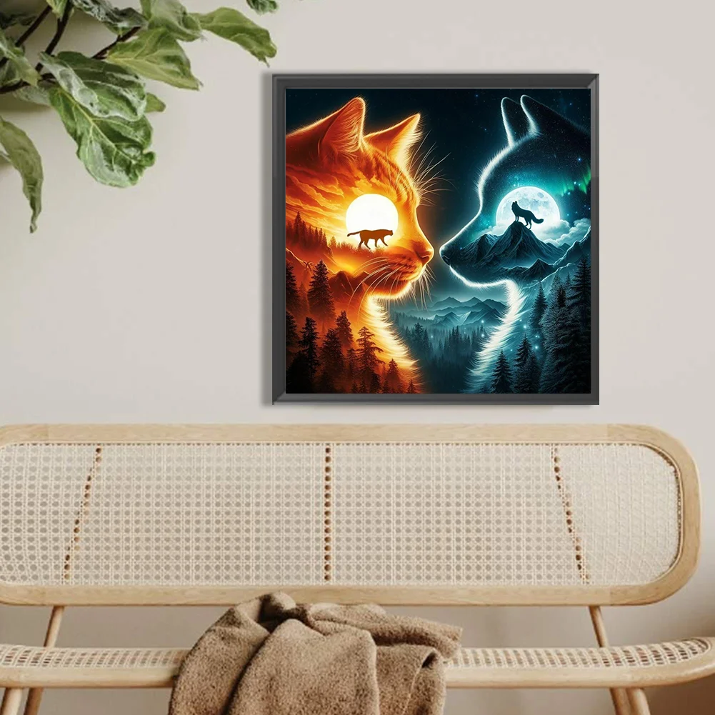 Diamond Painting - Full Round Drill - Wolf(Canvas|40*40cm)