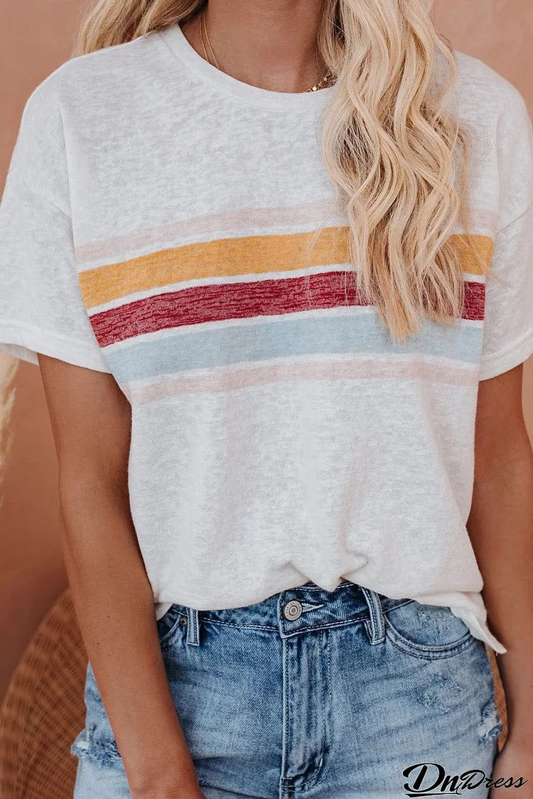 Striped Print T-shirt