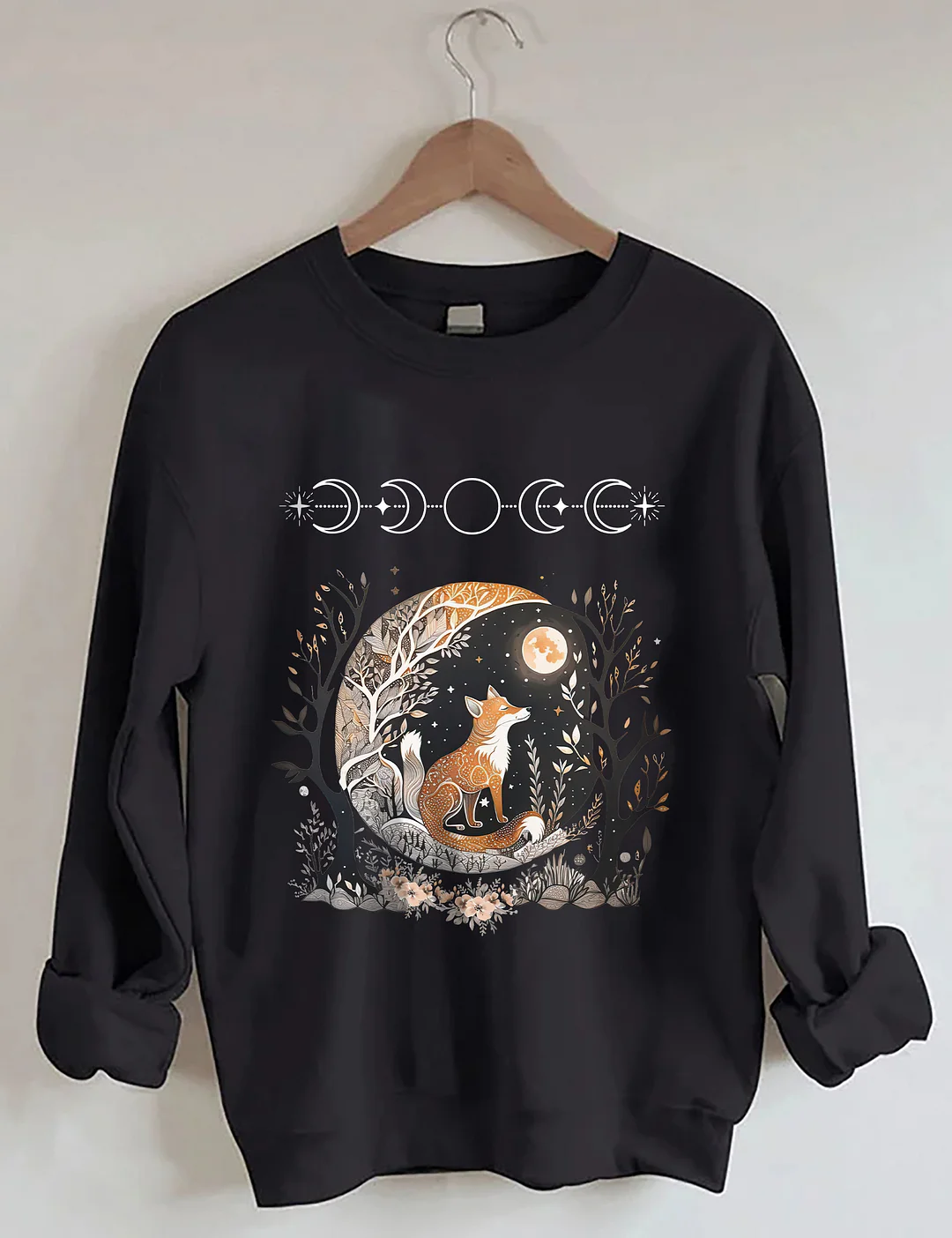 Fox Witchy Whimsigoth Aesthetic Sweatshirt
