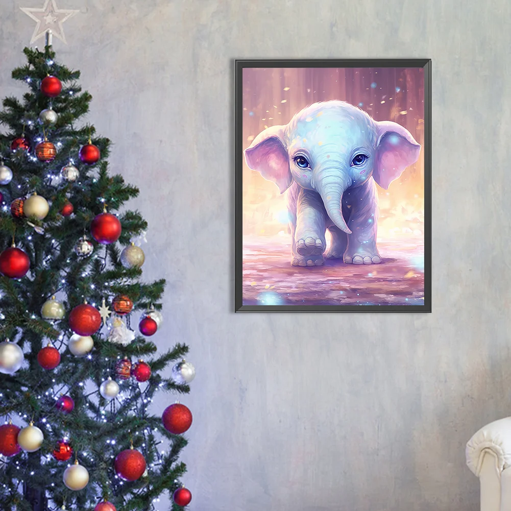 Diamond Painting - Full Round Drill - Elephant(Canvas|30*40cm)