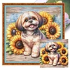 Shih Tzu Dog-11CT Stamped/Counted Cross Stitch 40*40cm tapestrymarket