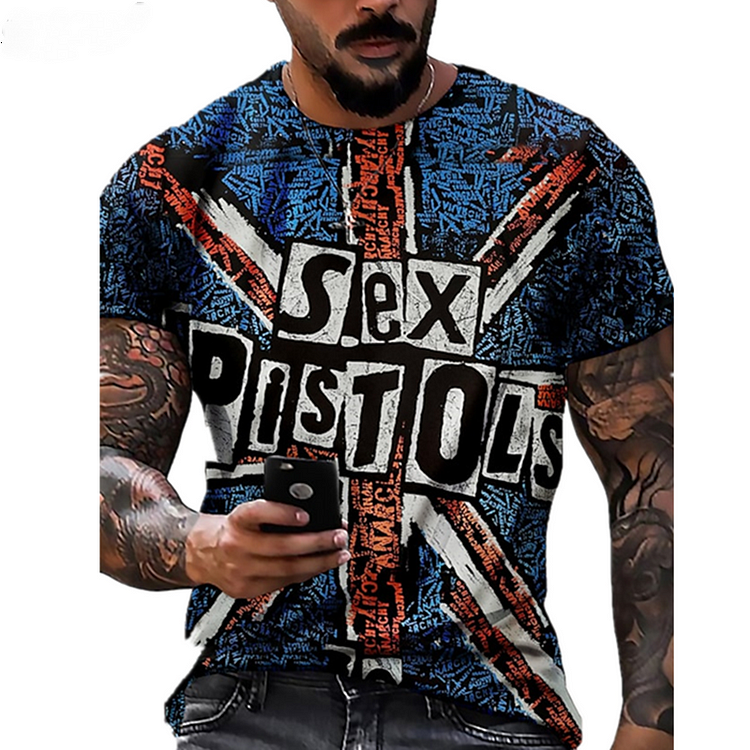 Printing Street Casual Summer Short Sleeve Men's T-Shirts at Hiphopee