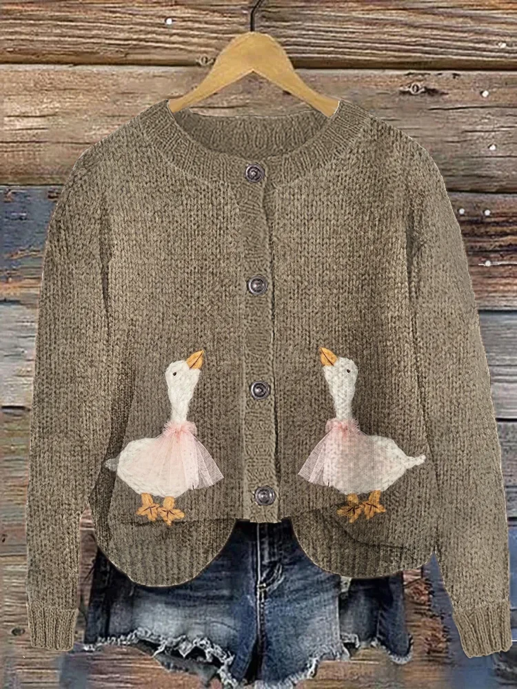 Funny Goose Vintage Cozy Knit Cardigan