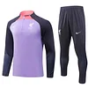 2023 Liverpool Half-Pull Training Suit Purple Jersey 1:1 Thai Quality Set