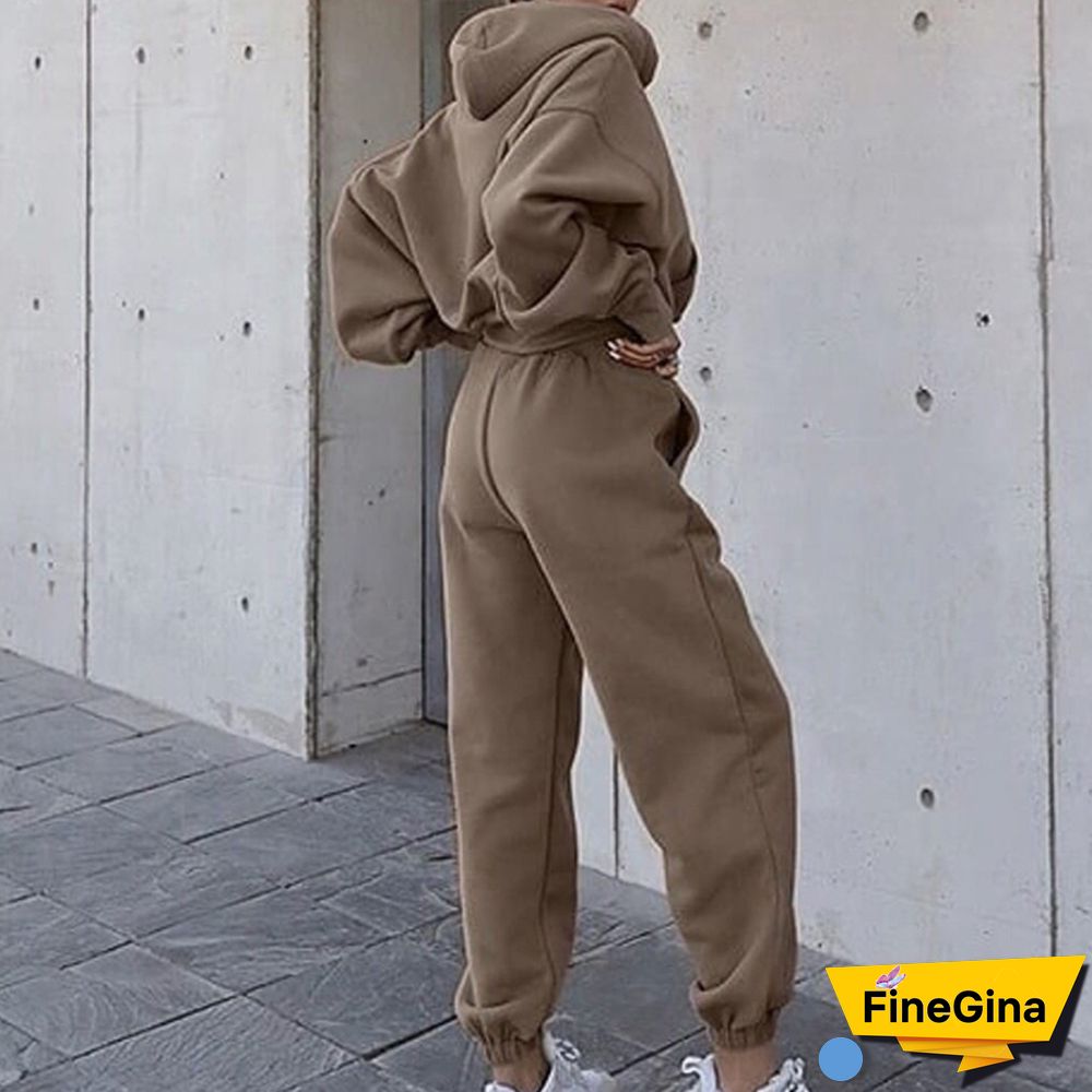 Two-Piece Sports Sweater Suit