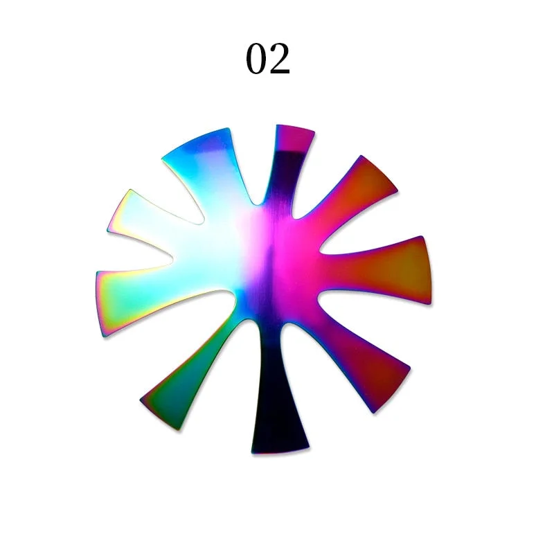 French Smile Cut V Line almond shape Tips  Edge Trimmer Nail Cutter Acrylic White French Mold Manicure Nails  Art Tools-Nail Inspo