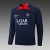 2022/2023 Psg Paris Saint-Germain Half-Pull Training Suit Royal Blue Set love fball