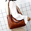 Ladies retro four-piece large-capacity Picture-mother bag, solid color handbag, one-shoulder diagonal bag