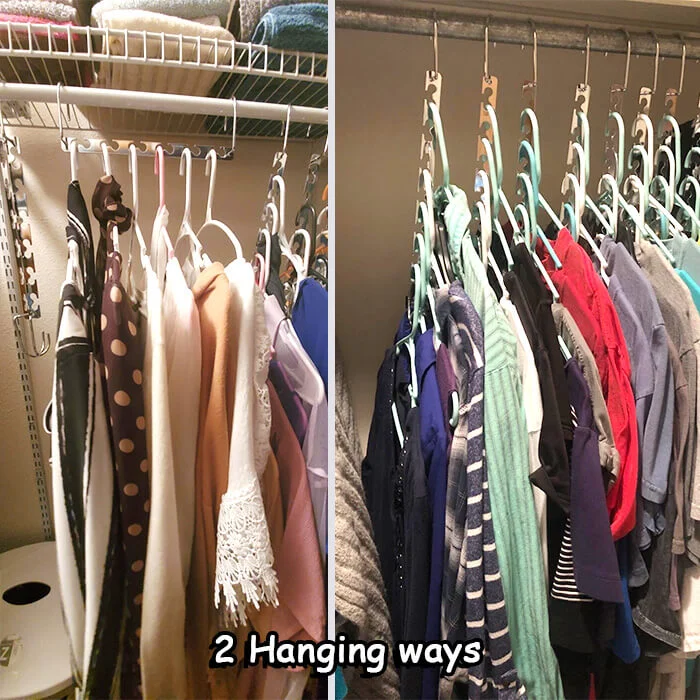 6Pcs Wonder Metal Magic Hanger Clothes Closet Organizer Hook Space Saver  Saving