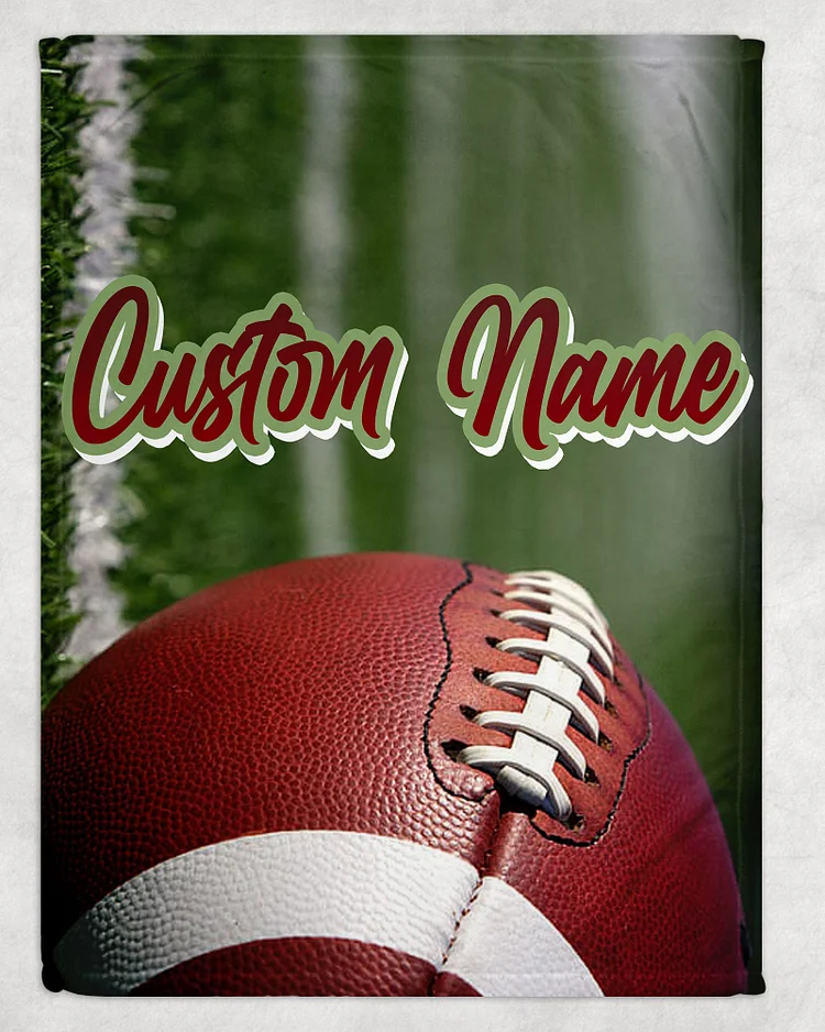 Personalized Football Blanket