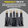Tune up kit for Mercruiser 5.0, 5.7, 7.4, 8.2 V8 engines with Thunderbolt Ignition. Includes spark plug wires, distributor cap/rotor, and 8 MR43T spark plugs