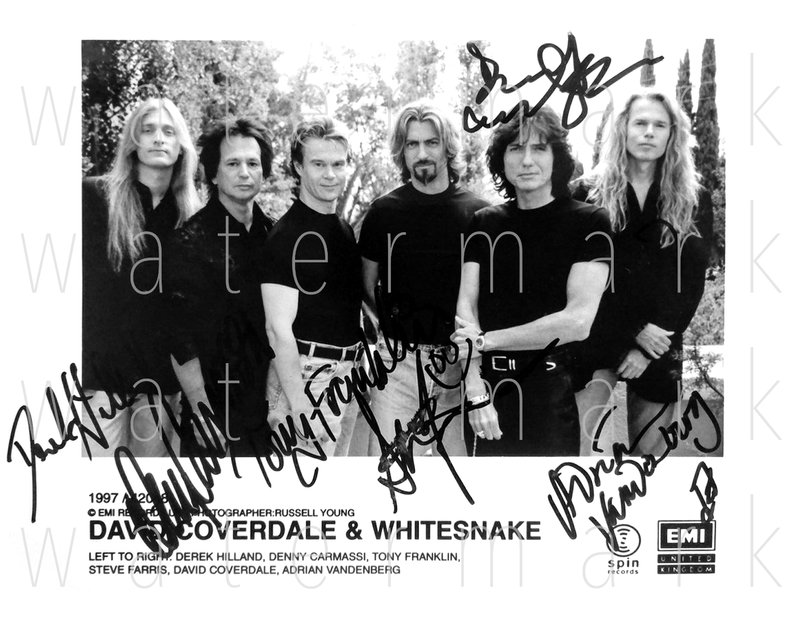 Whitesnake David Coverdale signed 8X10 inch Photo Poster painting poster picture autograph RP