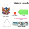 (US Only)Independence Day Eagle 2D Flat DIY Diamond Art Pendant Wall Decor for Home