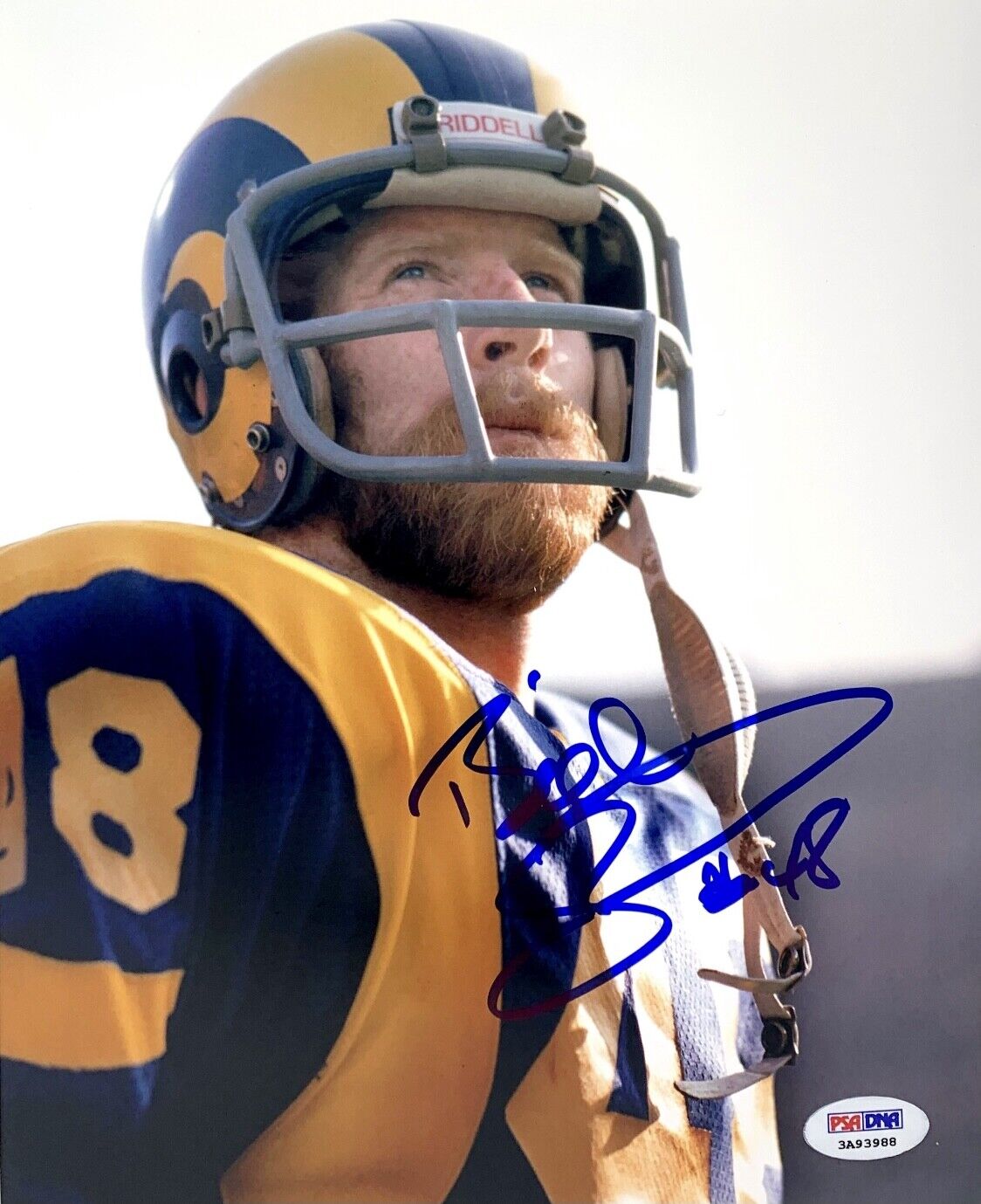 Bill Simpson Signed 8x10 Photo Poster painting Los Angeles Rams PSA 3A93988