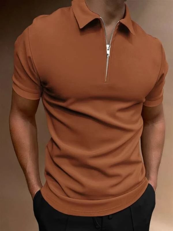 Men's Casual Short Sleeve Lapel POLO Shirt