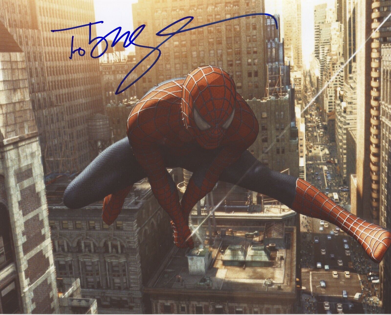 TOBEY MAGUIRE - SPIDERMAN AUTOGRAPH SIGNED PP Photo Poster painting POSTER