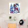 Christmas Unicorn-14CT Counted Cross Stitch 40*40cm/15.75*15.75in