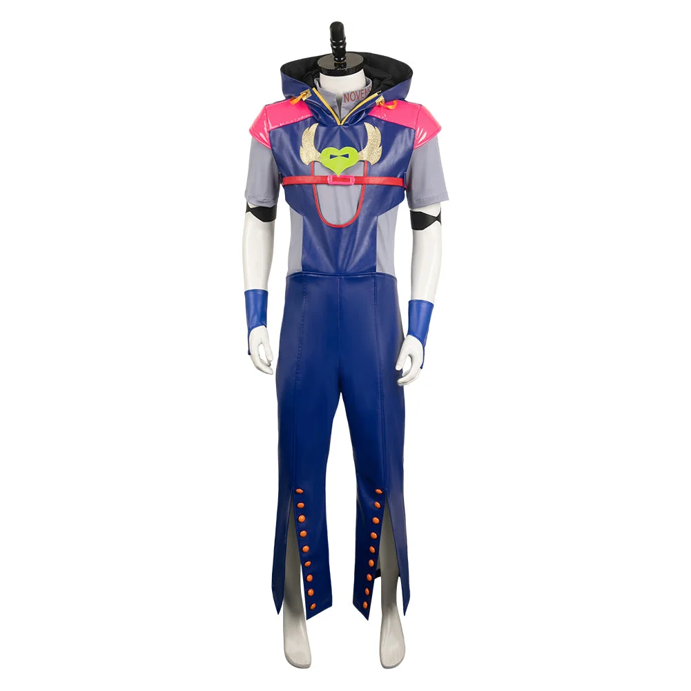 Anime Jodio Joestar Blue Jumpsuit Set Outfits Cosplay Costume Halloween Carnival Suit
