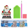 >SALE<2D Flat Wooden Santa Claus DIY Diamond Painting Desktop Decorations Home Decor
