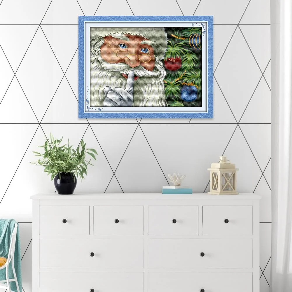 14ct Stamped Cross Stitch - Cheerful Christmas (30*21cm)