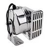 12V Stainless Steel Ships Horn with Base Bracket Marine Snail Electric Horns Waterproof Super Loud Car Horns for Speedboat Sailboats Yachts Car