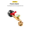 Propane Tank Gauge Gas Pressure Regulator for Barbecues Motorhome Camping Heater