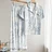 Avatarxai Female 2Pcs Pajamas Set Lounge Wear Gray Print Flower Long Sleeve Trouser Suits Spring Summer Casual Home Clothes Underwear