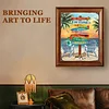 (US Only)Paint By Numbers Kit On Canvas DIY Oil Art Summer Vacation Picture Decor40x50cm