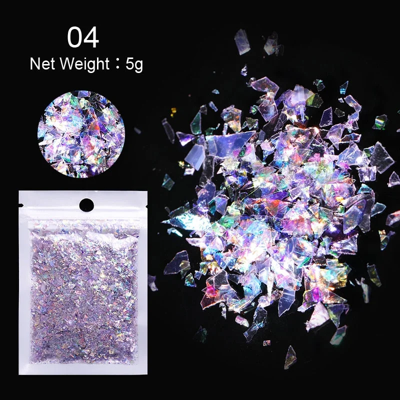 1 Bag Nail Sequins Butterfly Design 3D Glitter Colorful Nail Flakes iridescent Palliette Spangle Decoration Nail Art Sticker
