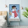 Diamond Painting-DIY Crystal Rhinestone Snowman