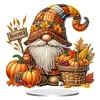 Gnome DIY 2D Flat Acrylic Diamond Painting Ornaments Kits Special Shaped Crystal Diamond Art Painting Tabletop Ornaments Single Sided Home Office Decor